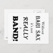 バーリーサックスなし – バンド ポストカード (正面/裏面)