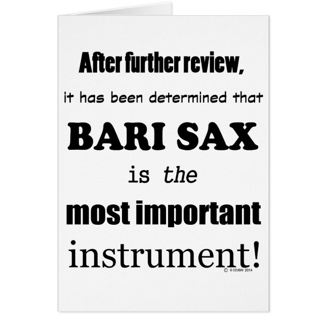 バーリーサックス最も重要楽器 (正面)