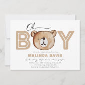 バーリーベビーシャワー招待状 |ベアベイビーシャワー 招待状 (正面)