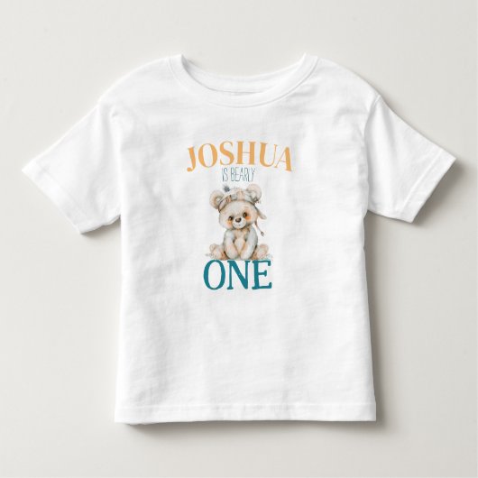 バーリーワンファースト誕生日シャツ トドラーTシャツ (正面)