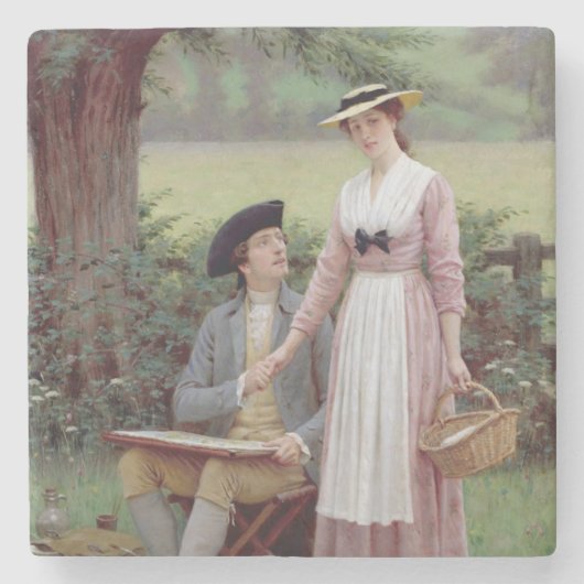 バーリー卿とその恋人 ストーンコースター (正面)