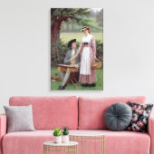 バーリー卿と美しい婦人 キャンバスプリント (インサイチュ (リビング))