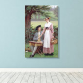 バーリー卿と美しい婦人 キャンバスプリント (インサイチュ (ウッドフロア))