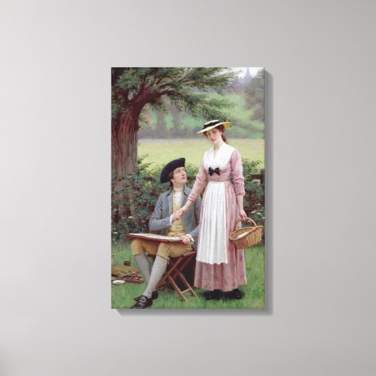 バーリー卿と美しい婦人 キャンバスプリント (正面)