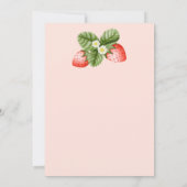 バーリー ファースト ストロベリー 誕生日パーティー テンプレート (裏面)