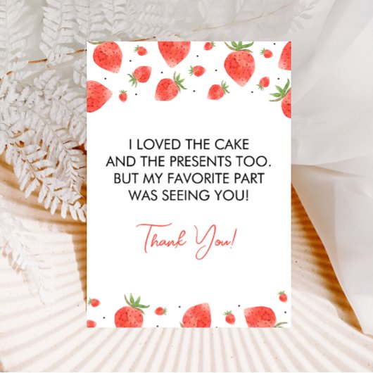 バーリー・ファースト・バースデー・サンキューカード 招待状