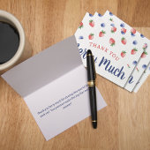 バーリー 1歳の誕生日パーティー イチゴ ブルーベリー サンキューカード