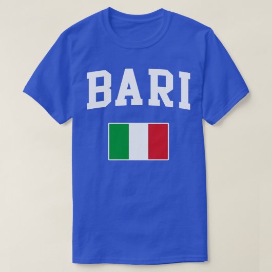 バーリ・イタリア国旗イタリアンイタリア Tシャツ (デザイン正面)