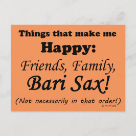 バーリ・サックスが私を幸せにする ポストカード