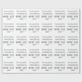 バーリ・サックスの声が必見遊だ ラッピングペーパー (フラット)