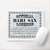 バーリ・サックス免許 マウスパッド (マウス)