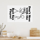 バーリ・サックス選手と対戦しない ポスター (キッチン)