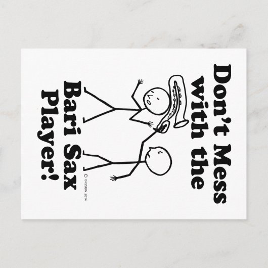 バーリ・サックス選手と対戦しない ポストカード (正面)