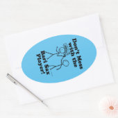 バーリ・サックス選手のオーバルステッカーで台無しをしない 楕円形シール (封筒)