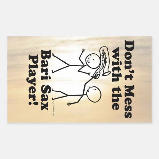 バーリ・サックス選手の長方形Stで混乱してはいけない 長方形シール (正面)