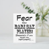 バーリ・サックス選手を恐れる ポストカード (スタンド正面)