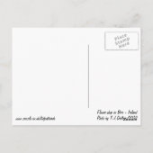 バールの花屋 – アイルランド ポストカード (裏面)