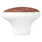 バールマホガニーウッドテクスチャプリント セラミックノブ (側面)