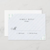 バール(凸版スタイル、2色) 出欠カード (正面/裏面)