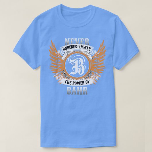 バール 名前 Tシャツ Bの力を過大評価するな (デザイン正面)
