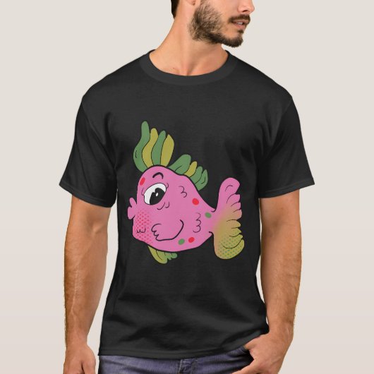 バール 熱帯魚 Tシャツ (正面)