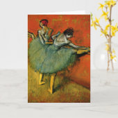 バーレでダンサー – Edgar Degas - 1888 カード (黄色い花)