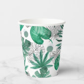 バーレアンカートンavecモチーフ熱帯 紙コップ (正面)