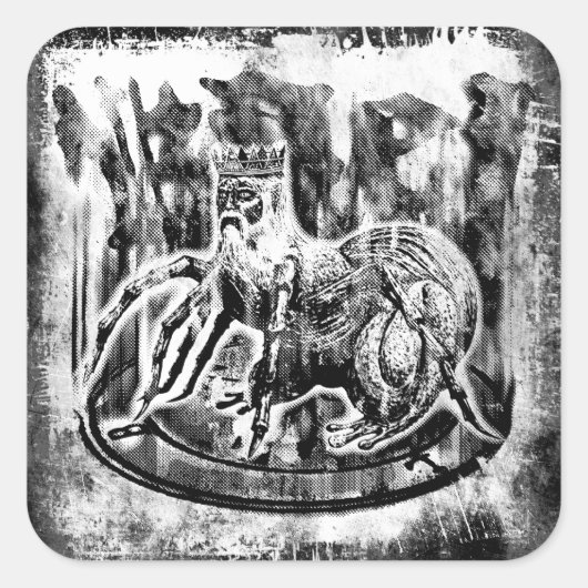 バーレスクエアステッカー スクエアシール (正面)