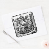 バーレスクエアステッカー スクエアシール (封筒)