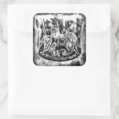 バーレスクエアステッカー スクエアシール (バッグ)