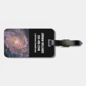 バーレッドスパイラル銀河系メシエ83. ラゲッジタグ (裏面横)