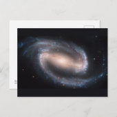 バーレッドスパイラル銀河系NGC 1300.NASAからのオリジナル ポストカード (正面/裏面)