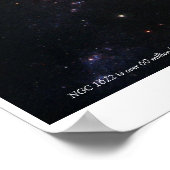 バーレッドスパイラル銀河系NGC 1672 ポスター (角)