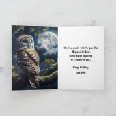 バーレッドフクロウ&ムーンパパ誕生日 カード (内部)