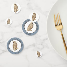 バーレッドフクロウ – 誕生日またはその他のパーティーをテーマにしたイベント コンフェッティ