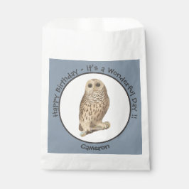 バーレッドフクロウ – 誕生日またはその他のパーティーをテーマにしたイベント フェイバーバッグ