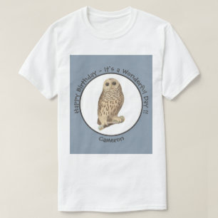 バーレッドフクロウ – 誕生日またはその他のパーティーをテーマにしたイベント Tシャツ
