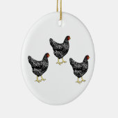 バーレッドプリマス伝統飼育鶏 セラミックオーナメント (右)
