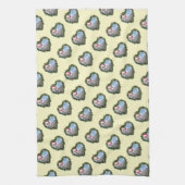 バーレッドロックチキンリースクリスマス キッチンタオル (縦)