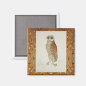 バーレッドヴィンテージ自然イラストレーション マグネット (正面/裏面)