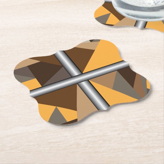 バーレッド紙コースター ペーパーコースター (アングル)