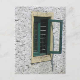 バーレッド・グリーン・ウィンドウ ポストカード
