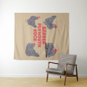 バーレッド・プリマス・ロック・チキンズ タペストリー (インサイチュ(横))