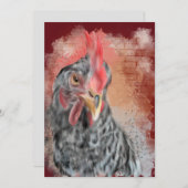 バーレッド・ロック・ヘン 招待状 (正面/裏面)