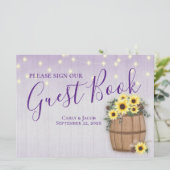 バーレルオブサンフラワーズゲストブックサイン (スタンド正面)