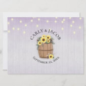 バーレルオブサンフラワーズゲストブックサイン (裏面)