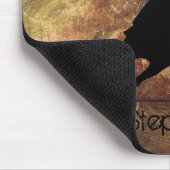 バーレルレーシングガールシルエットのテクスチグランジャ マウスパッド (コーナー)