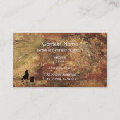 バーレルレーシングガールシルエットのテクスチグランジャ 名刺 (裏面)