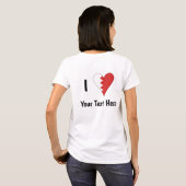 (バーレーンのハートマーク)オリジナルメッセージ入り Tシャツ (裏面フル)