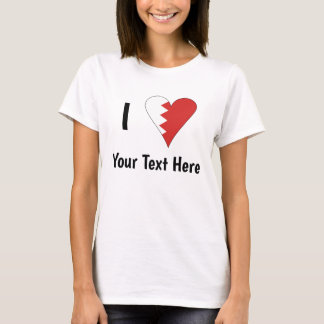 (バーレーンのハートマーク)オリジナルメッセージ入り Tシャツ